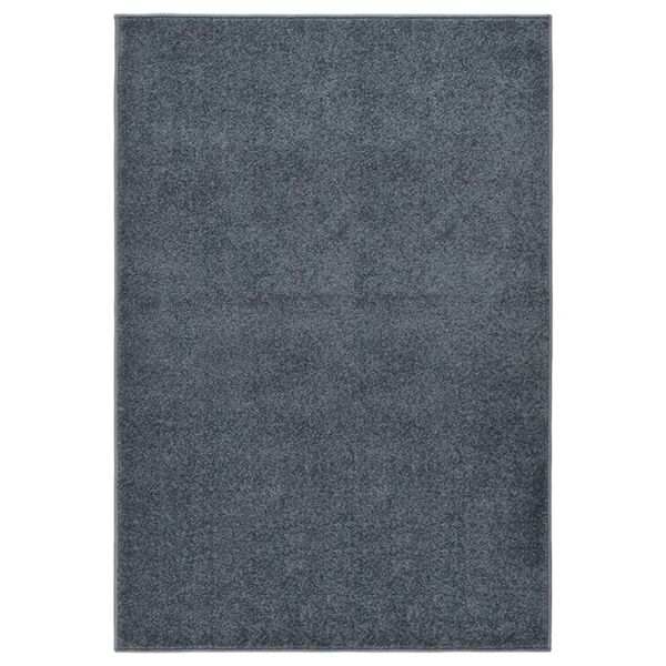 vidaXL Tapis &agrave; poils courts 160x230 cm Anthracite