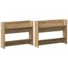 vidaXL Cabinet &agrave; chaussures 2 pcs Ch&ecirc;ne artisanal 81 x 18 x 60 cm
