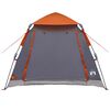 vidaXL Tente Instantan&eacute;e Gris et orange 205 x 205 x 143 cm Acier