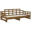 vidaXL Lit coulissant sans matelas marron miel 2x(90x190) cm