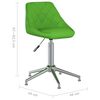 vidaXL Chaises pivotantes &agrave; manger lot de 4 vert similicuir