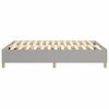 vidaXL Cadre de lit gris clair 140x190 cm tissu