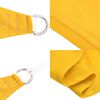 vidaXL Voile d'ombrage 160 g/m&sup2; triangulaire jaune 5x6x6 m PEHD