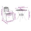 vidaXL Ensemble de salle &agrave; manger pour jardin 5 pcs Bronze