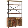vidaXL Buffet avec &eacute;tag&egrave;res Bois de r&eacute;cup&eacute;ration massif 120x35x200 cm