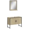 vidaXL Ensemble d'armoires de salle de bain 2 pcs ch&ecirc;ne sonoma