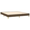 vidaXL Sommier &agrave; lattes de lit matelas et LED Marron fonc&eacute; 180x200cm