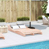 vidaXL Chaise longue 205x110x31,5 cm bois massif de douglas