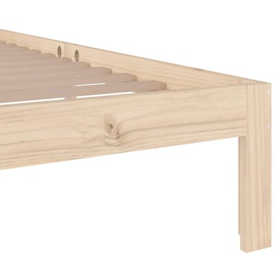 vidaXL Cadre de lit Bois massif 90x200 cm