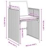 vidaXL Ensemble de salle &agrave; manger pour jardin 5 pcs Marron polyrotin