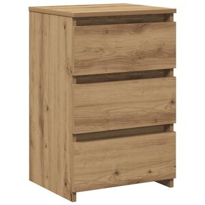 vidaXL Table de chevet ch&ecirc;ne artisanal 40x35x62,5 cm bois d'ing&eacute;nierie