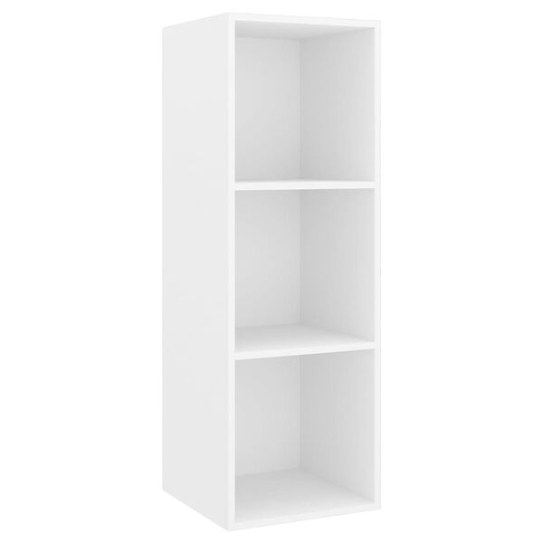 vidaXL Ensemble de meuble TV 3 pcs Blanc Bois d'ingénierie