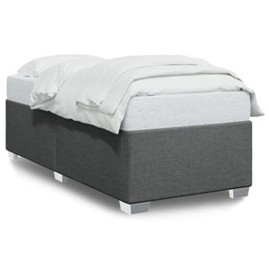 vidaXL Cadre de lit sans matelas gris fonc&eacute; 80x200 cm tissu