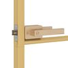vidaXL Porte int&eacute;rieure mince dor&eacute; 83x201,5 cm verre tremp&eacute; aluminium