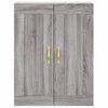 vidaXL Armoires murales 2 pcs sonoma gris bois d'ing&eacute;nierie
