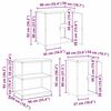 vidaXL Ensemble de rangement cuisine 3 pcs Argent&eacute; Acier galvanis&eacute;
