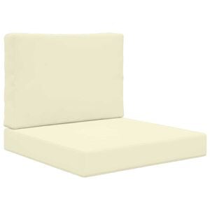 vidaXL Coussin de canap&eacute; d'ext&eacute;rieur Polyester Cr&egrave;me 60 x 60 cm