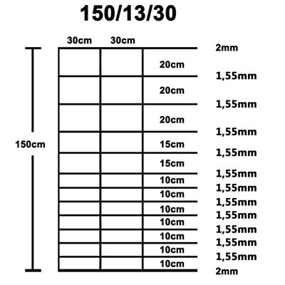 vidaXL Clôture de jardin Acier galvanisé 50x1,5 m Argenté