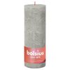 Bolsius Bougies pilier rustiques Shine 4 pcs 190x68 mm Gris sableux