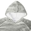 vidaXL Sweat &agrave; capuche couverture Gris s Polaire et flanelle