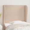 vidaXL T&ecirc;te de lit avec oreilles Cappuccino 83x23x118/128cm Similicuir