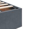vidaXL Lit de Rangement avec matelas Gris fonc&eacute; 90 x 190 cm Velours