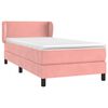 vidaXL Sommier &agrave; lattes de lit et matelas Rose 80x200 cm Velours
