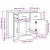vidaXL Buffet avec tiroir Bois ancien 79,5 x 35,5 x 74,5 cm