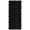 vidaXL Serviettes de douche FROGN 10 pcs noir 70x140 cm 360 g/m&sup2;