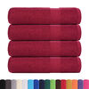 vidaXL Essuie-mains FROGN 4 pcs bordeaux 50x100 cm 360 g/m&sup2;