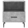vidaXL Tables de chevet 2pcs gris b&eacute;ton 40x35x47,5cm bois d&rsquo;ing&eacute;nierie