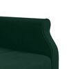 vidaXL Canap&eacute;-lit en forme de L vert fonc&eacute; 271x140x70 cm velours