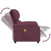 vidaXL Fauteuil de massage Violet Tissu