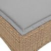 vidaXL Canapé de jardin inclinable coussins forme de L beige polyrotin