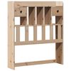 vidaXL Lit biblioth&egrave;que sans matelas 75x190 cm bois de pin massif