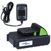 vidaXL Set outils &eacute;lectriques jardin sans fil 4pcs chargeurs/batteries