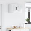 vidaXL Armoire de cuisine Kalmar 2 pcs Blanc brillant 30 x 31 x 40 cm
