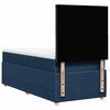 vidaXL Sommier &agrave; lattes de lit avec matelas Bleu 80x200 cm Tissu