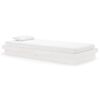 vidaXL Cadre de lit Blanc Bois massif 90x200 cm
