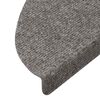 vidaXL Tapis d'escalier auto-adh&eacute;sifs 20 pcs gris 56x17x3 cm