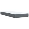 vidaXL Sommier à lattes de lit avec matelas gris foncé 90x190 cm simple velours