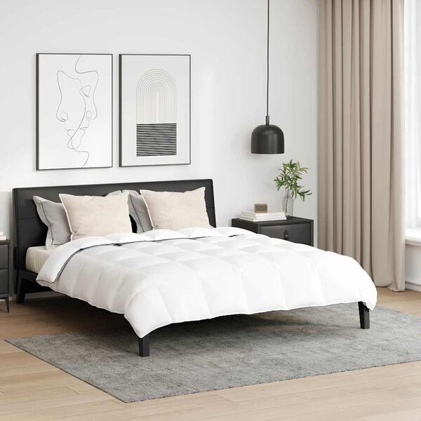 vidaXL Duvet d'hiver avec oreiller 3 pcs Blanc Plume de canard