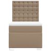 vidaXL Sommier à lattes de lit avec matelas Cappuccino 80x200 cm