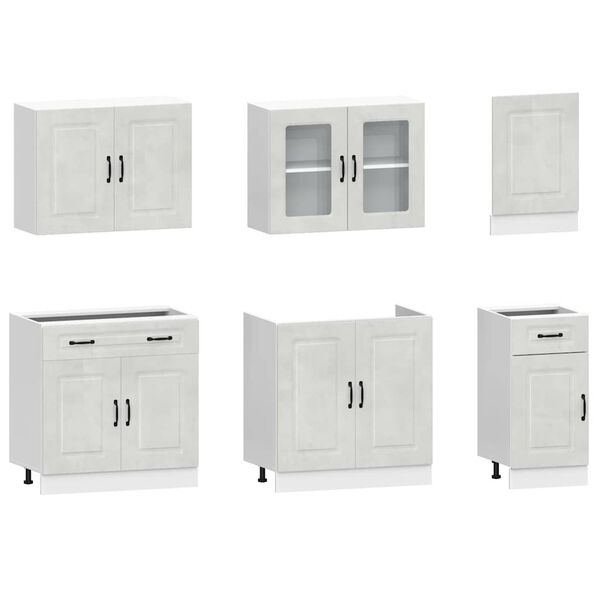 vidaXL Ensemble d'armoires de cuisine 7 pcs Kalmar bois d'ing&eacute;nierie