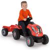 Smoby Tracteur &agrave; enfourcher enfant avec remorque Farmer XL Rouge