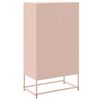 vidaXL Buffet haut rose 68,5x38,5x123,5 cm acier