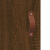 vidaXL Armoires murales 2 pcs ch&ecirc;ne marron bois d'ing&eacute;nierie