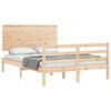 vidaXL Cadre de lit sans matelas 140x200 cm bois massif