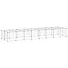 vidaXL Cage animaux de compagnie &agrave; 36 panneaux et porte Noir 35x35 cm