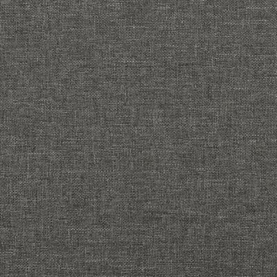 vidaXL Cadre de lit avec tête de lit Gris foncé 180 x 200 cm Tissu